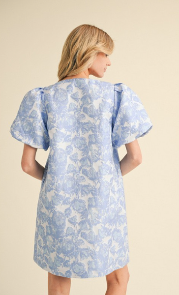 Floral Jacquard Shift Dress – Armoire Boutique