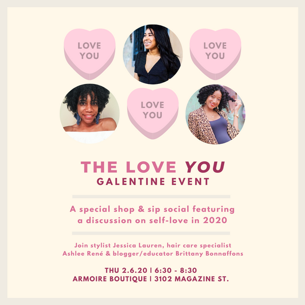 The Love YOU Galentine Event | A Special Shop & Sip Social
