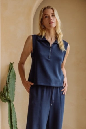 Navy Soft Tank Top
