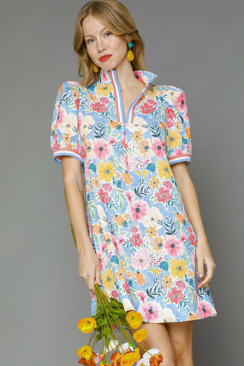 Poppy Print Mini Dress