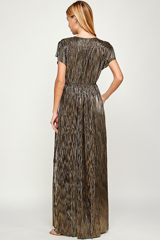 Gold Pleated Gown