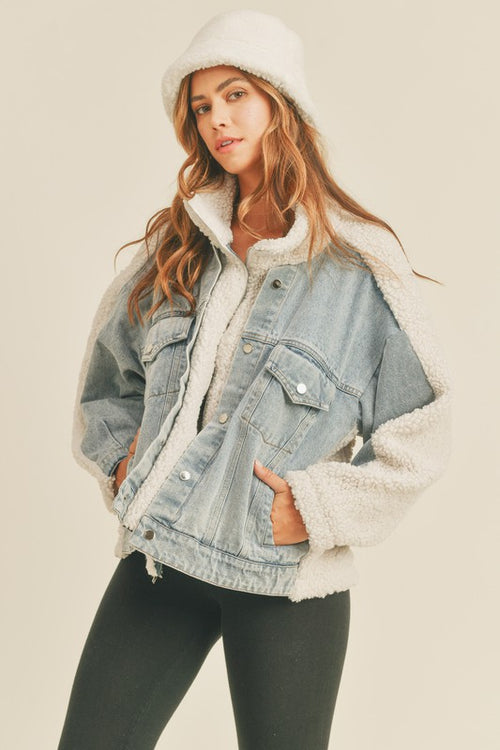 Fleece and Denim Jacket