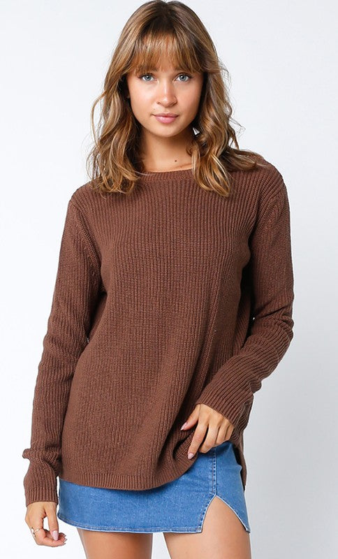 Brown Oversized Sweater