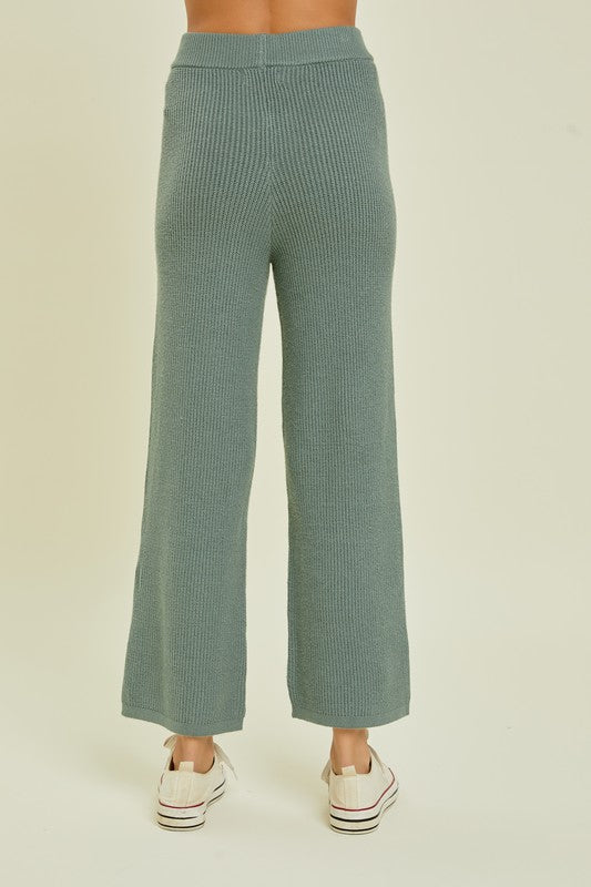 Sage Green Knit Pants