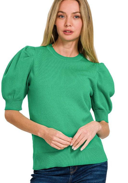 Puff Short Sleeve Sweater