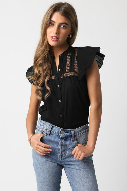 Black Cutout Top