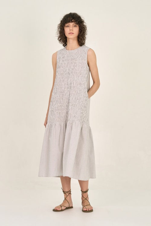 Striped Drop Waist Dress