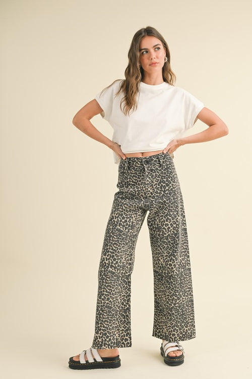 Leopard Print Jeans