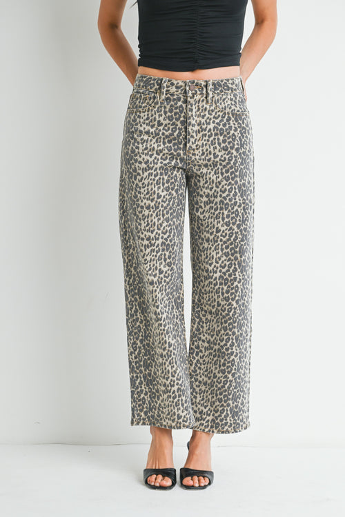 Leopard Print Jeans