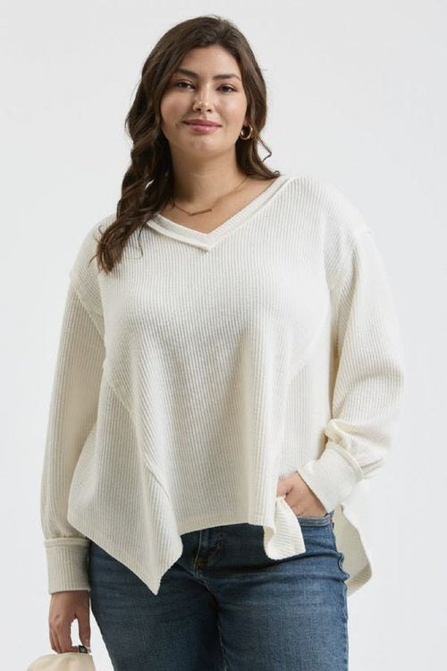 Curvy Asymmetrical Hem Top