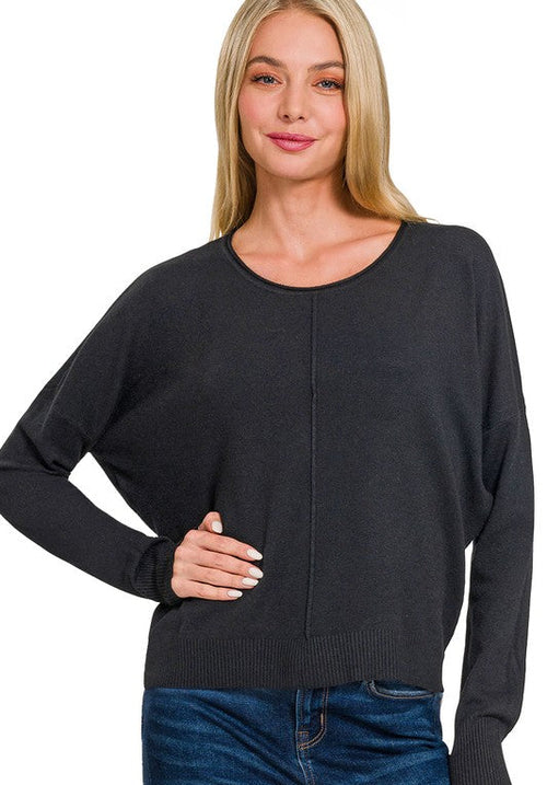 Soft Front Seam Sweater