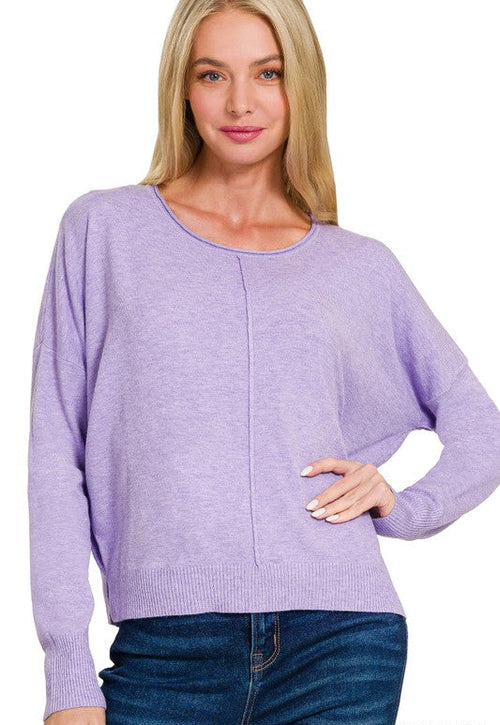 Soft Front Seam Sweater