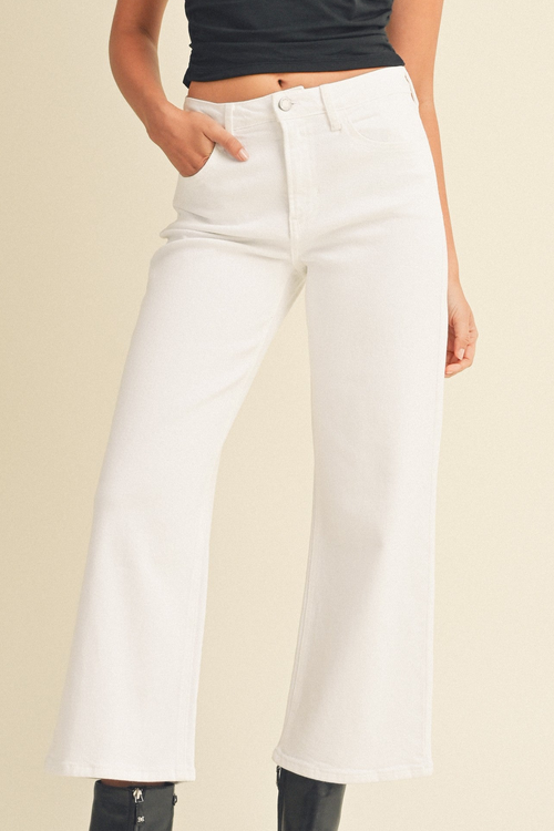 White High Waisted Jeans