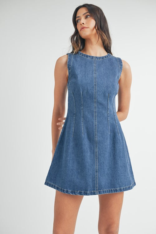 Denim Skater Dress