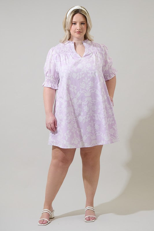 Curvy Lavender Cotton Mini Dress – Armoire Boutique Curvy Lavender Cotton Mini Dress – Armoire Boutique
