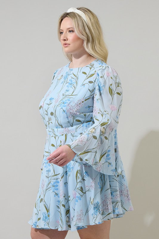 Floral Flare Mini Dress – Armoire Boutique