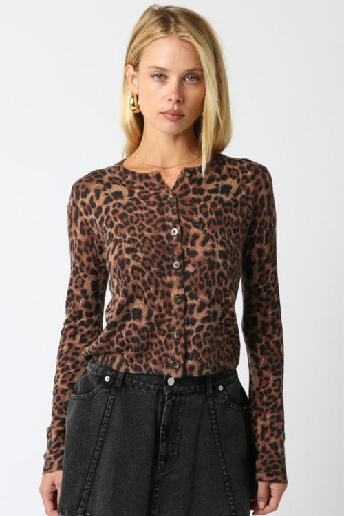 Leopard Print Cardigan