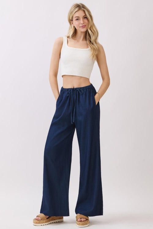 Dark Wash Wide Leg Pants