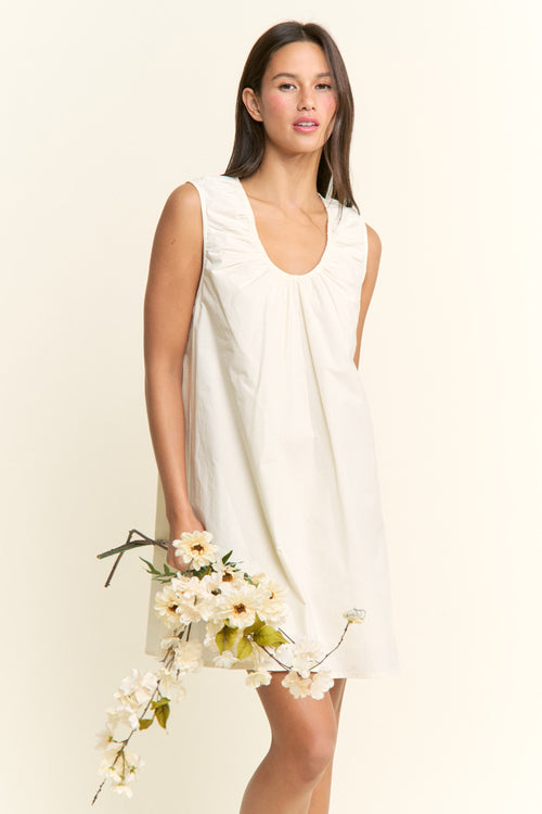 Sleeveless Scoop Neck Mini Dress
