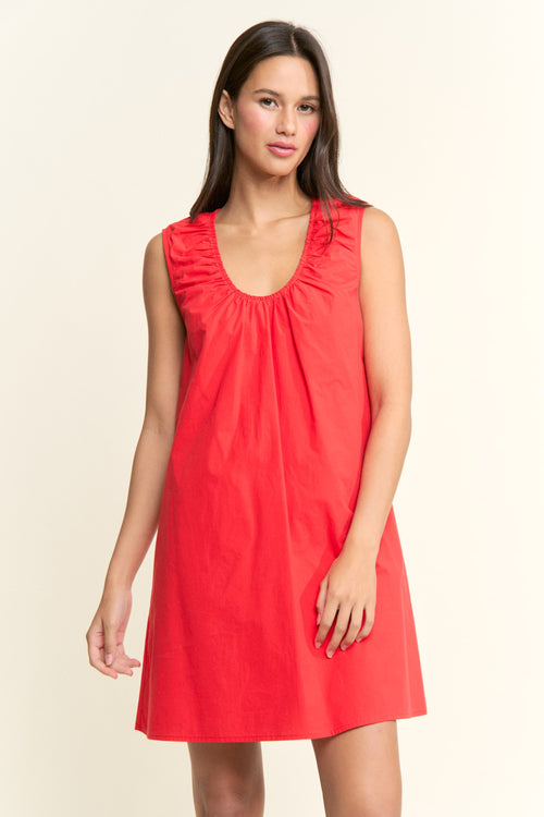 Sleeveless Scoop Neck Mini Dress