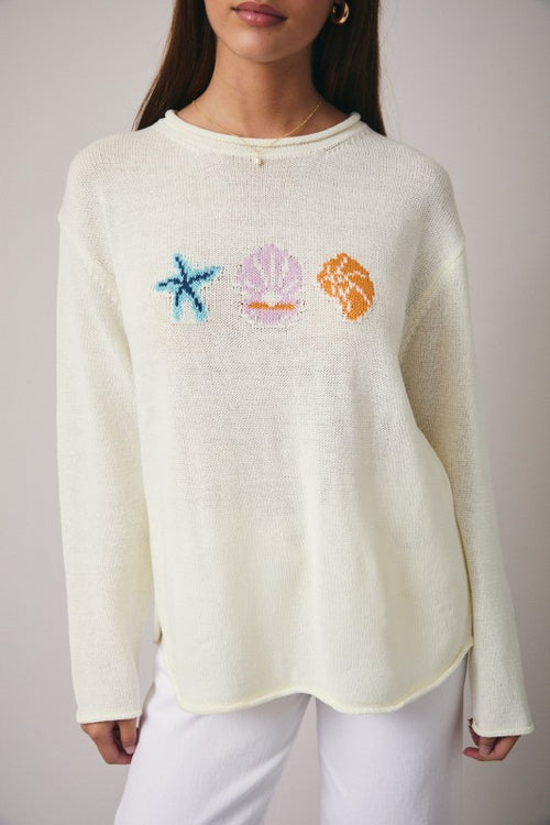 Seaside Graphic Sweater