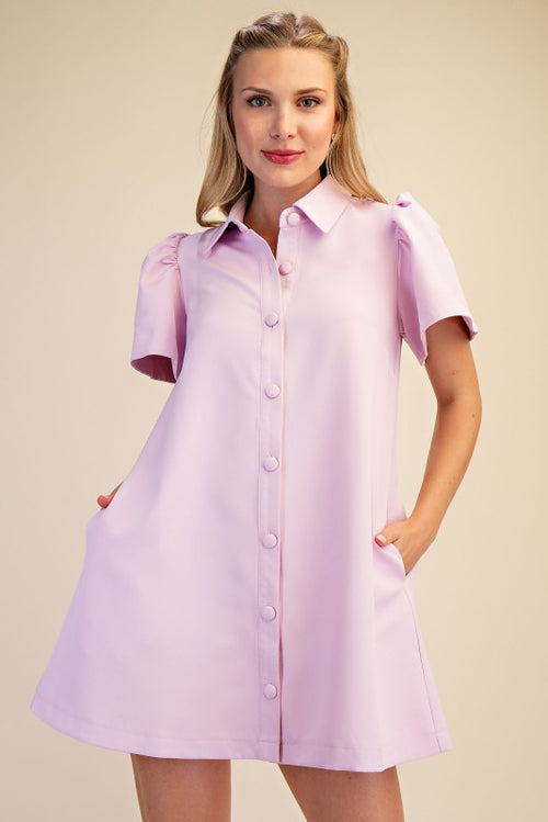 Collared Mini Dress