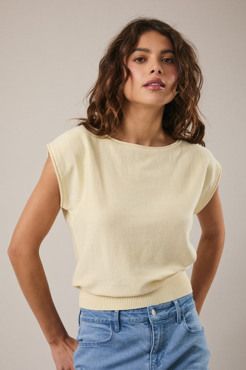 Butter Yellow Cotton Top