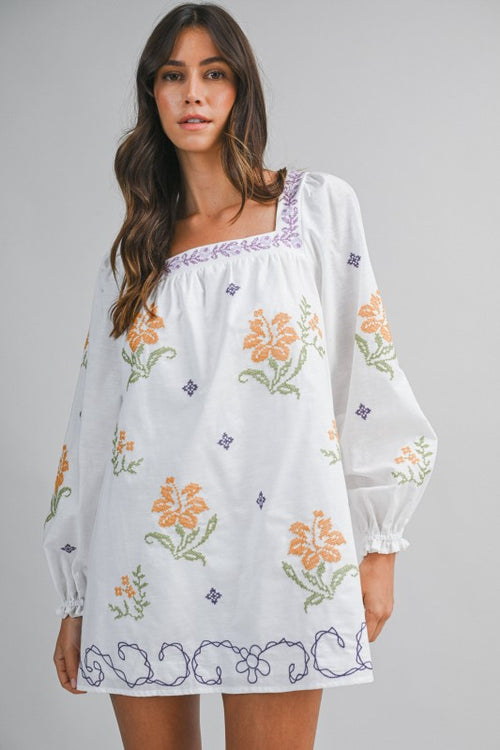 Cross Stitch Mini Dress