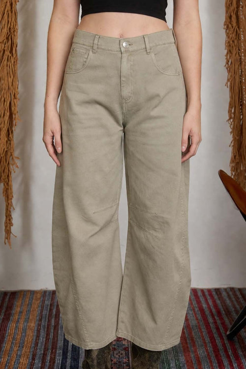 High Waist Barrel Jeans