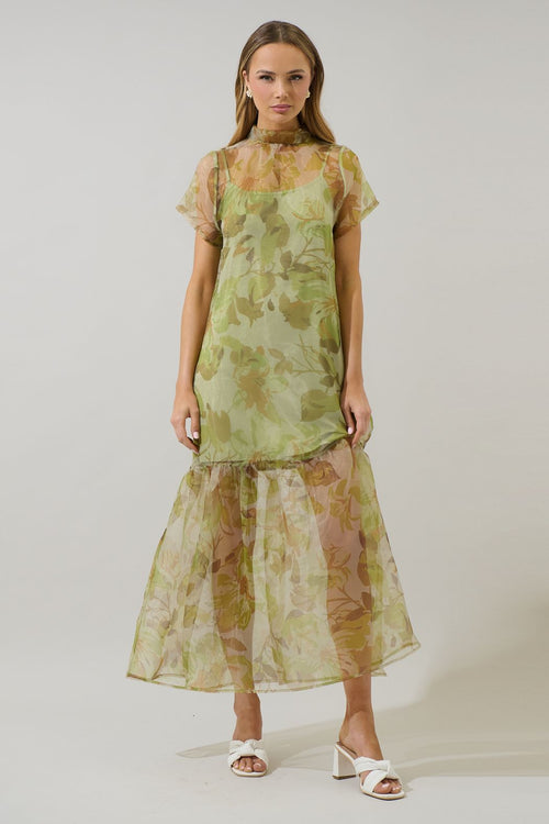 Organza Maxi Dress