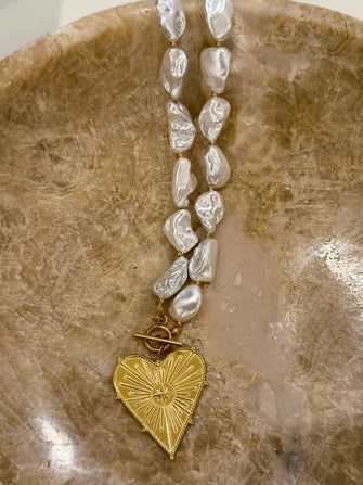 Pearl Heart Necklace