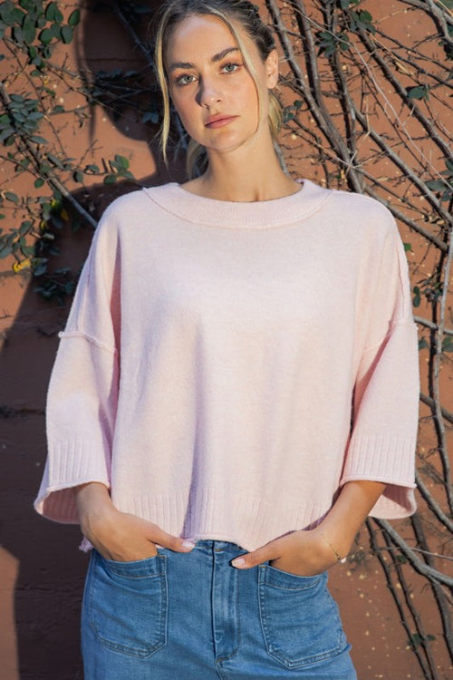 Oversized Half Sleeve Sweater