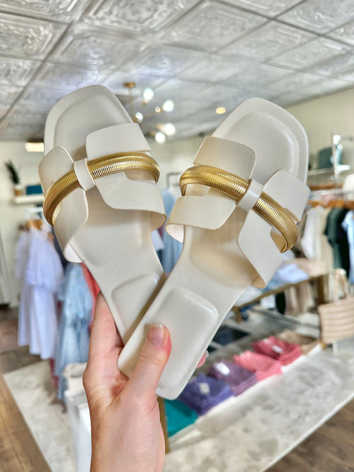 Bone Coil Detail Sandal