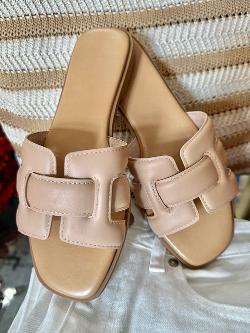 Nude Slide Sandal