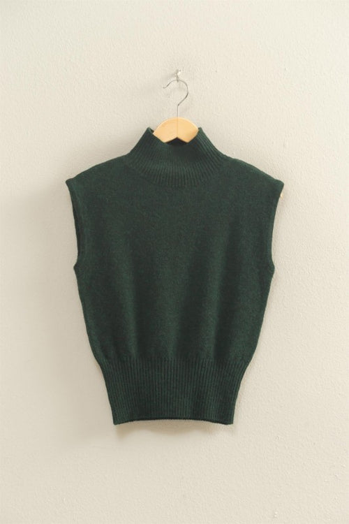 Mock Neck Knit Tank