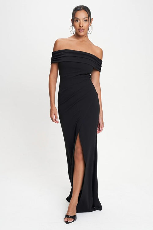 Black Off The Shoulder Gown