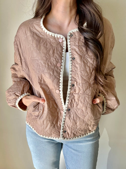 Bow Quilted Jacket