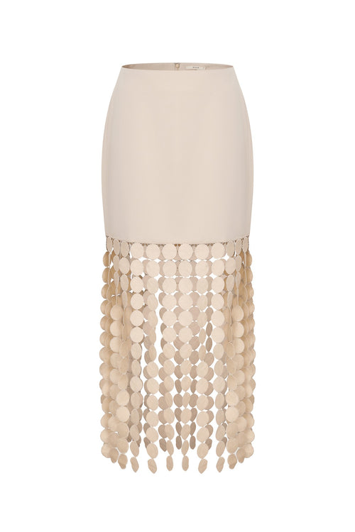Dot Fringe Skirt
