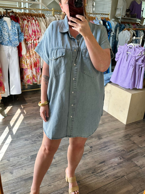 Denim Shirt Dress
