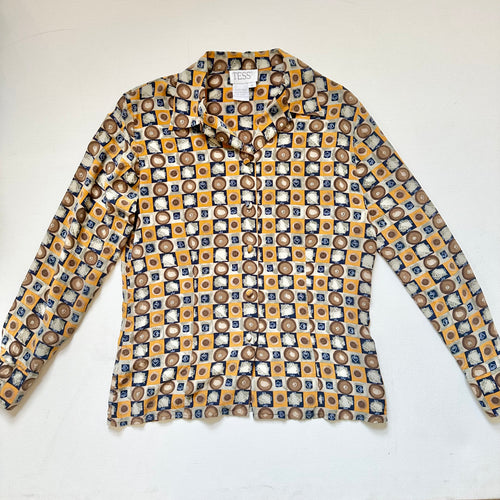 100% Silk Printed Tess Top