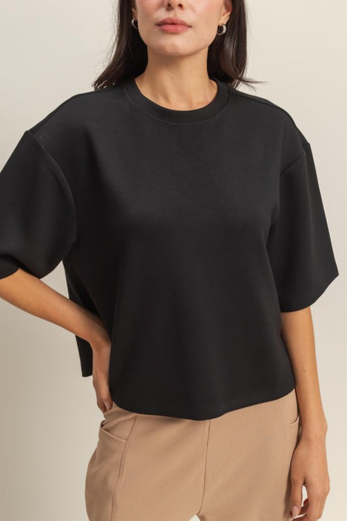 Boxy Drop Shoulder Top