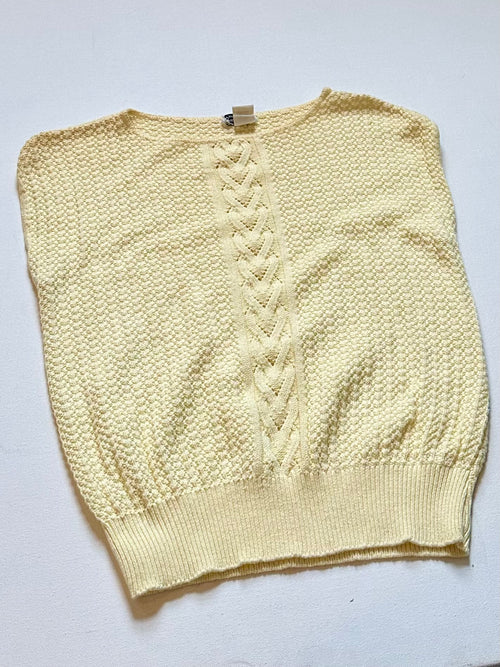Cotton Butter Yellow Knit Top