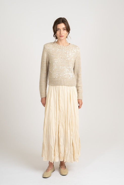 Oatmeal Sequin Sweater