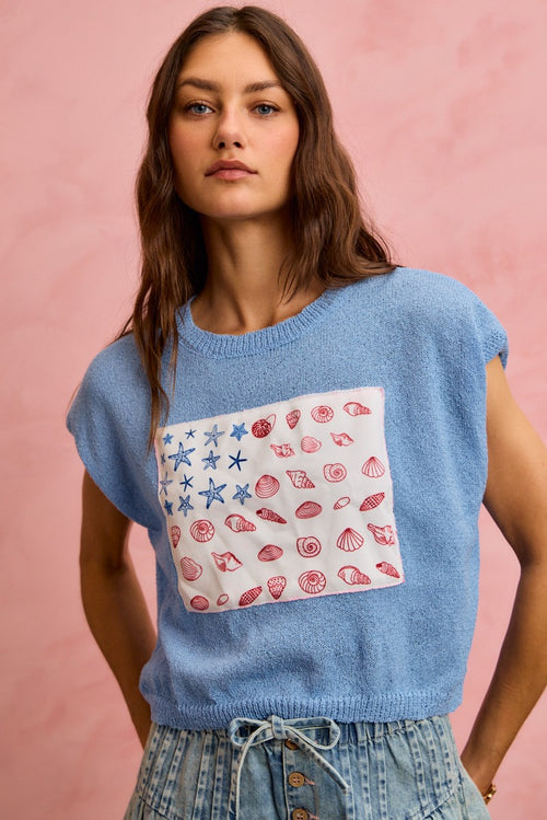 Shell Flag Top