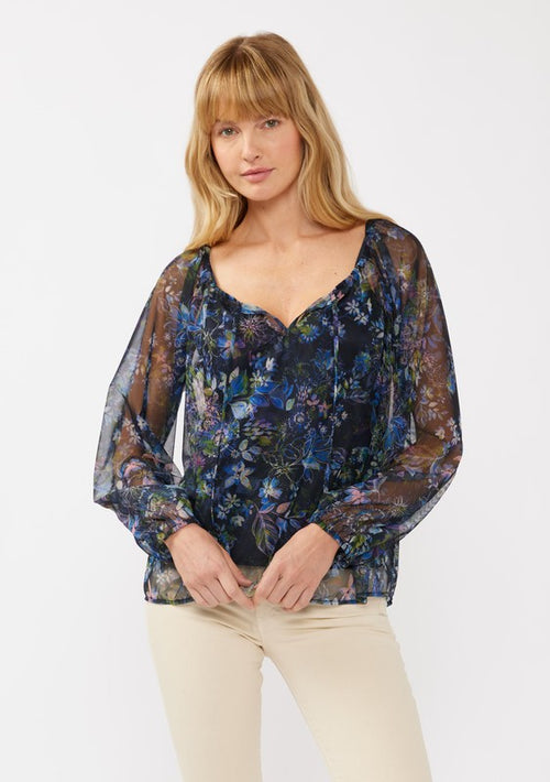 Floral Sheer Blouse