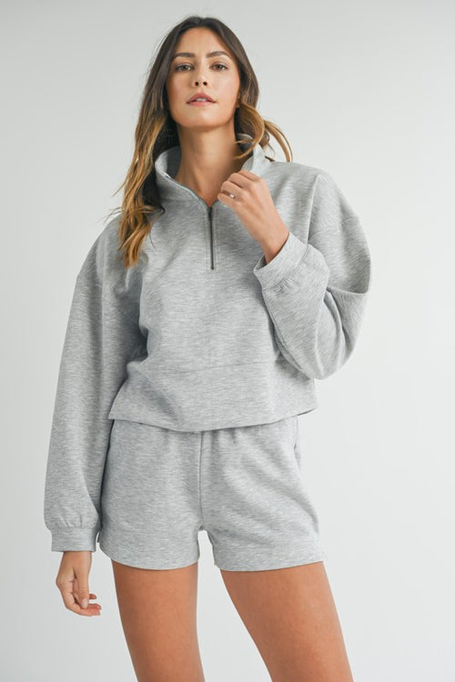 Heather Grey Sweat Set