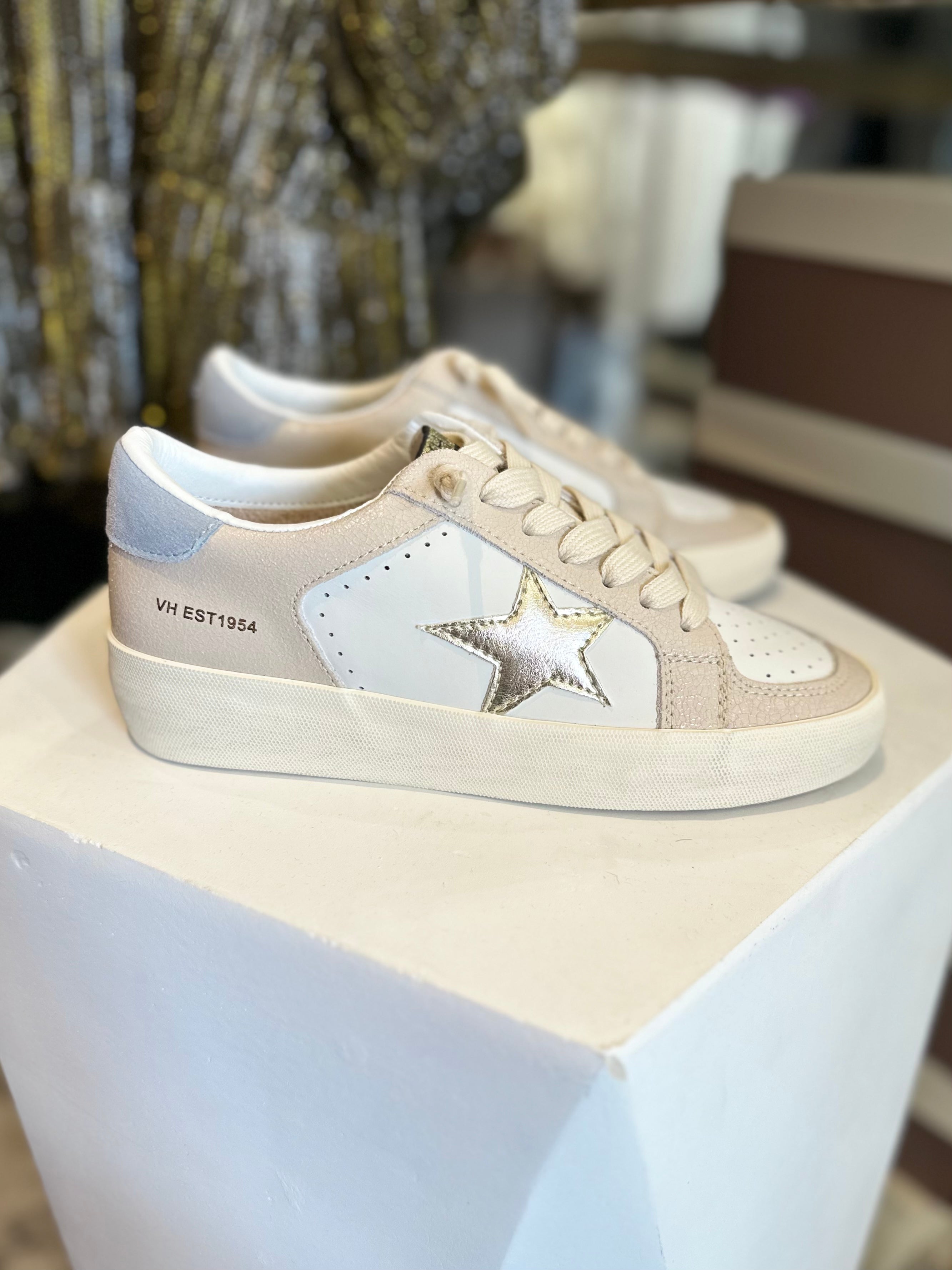 Blush Star Decal Sneakers