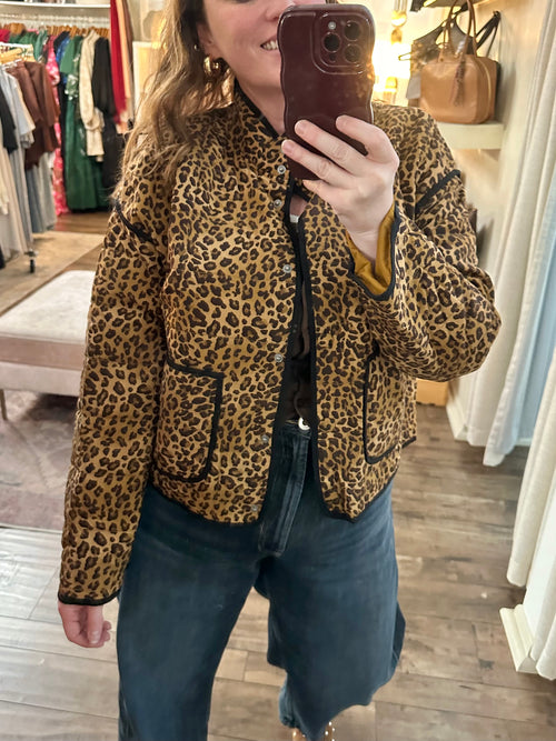 Leopard Quilted Jacket