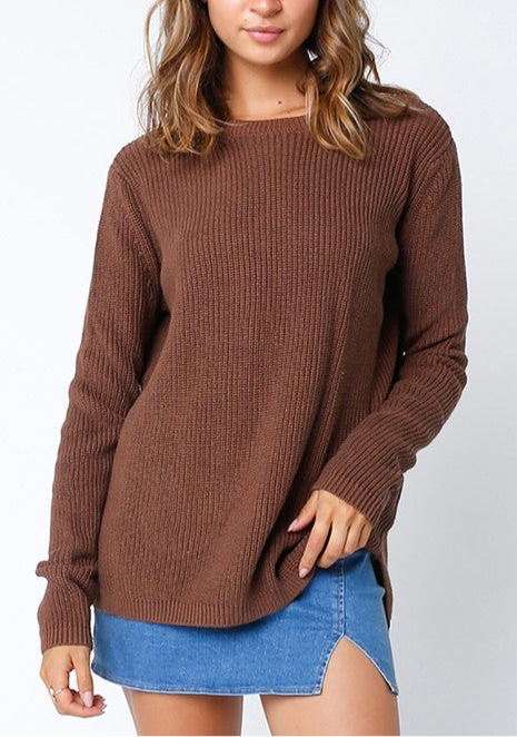 Brown Oversized Sweater