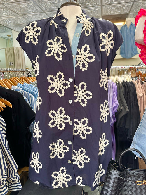 Flower Embroidered Dress